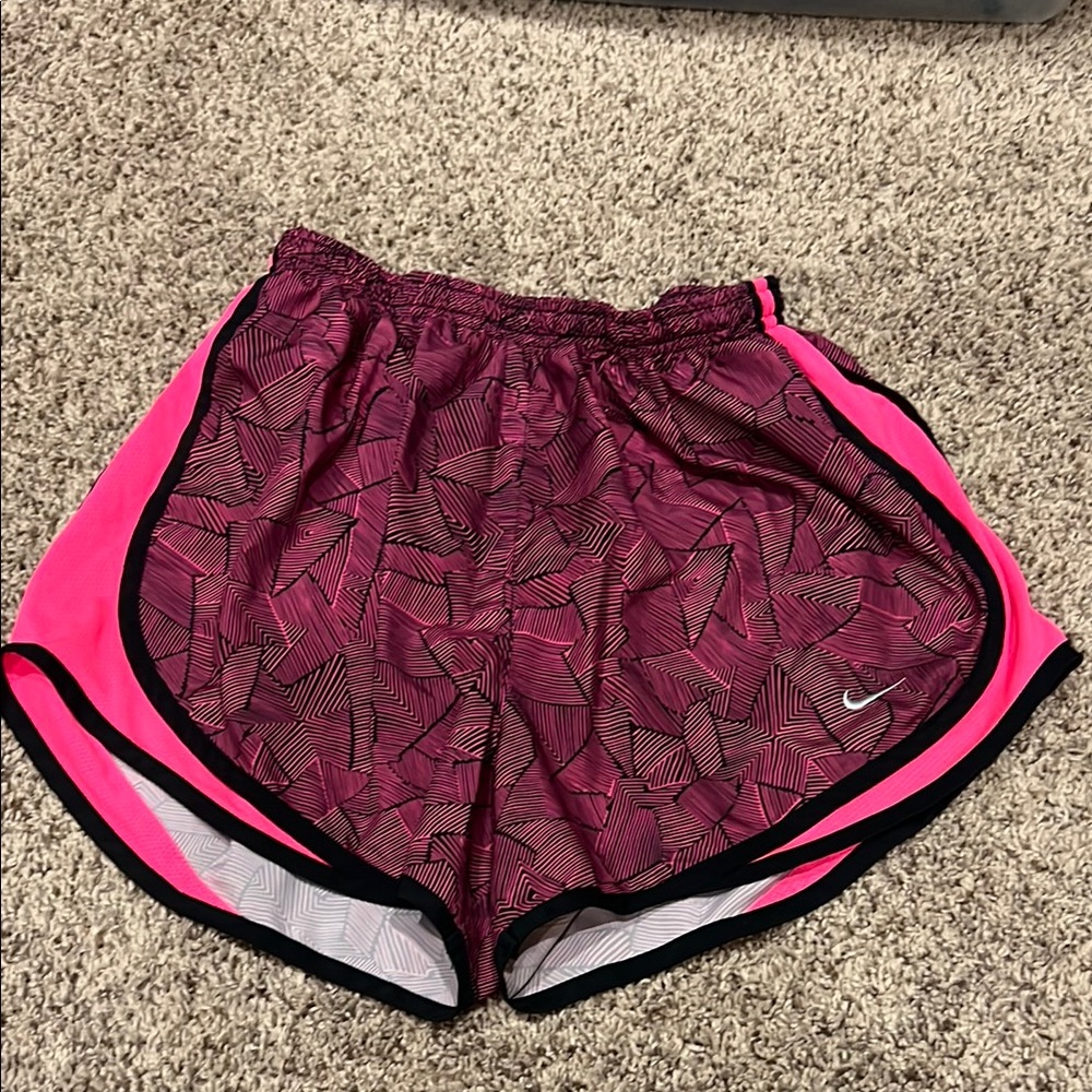 Nike Pink Athletic Shorts with Elastic Waistband